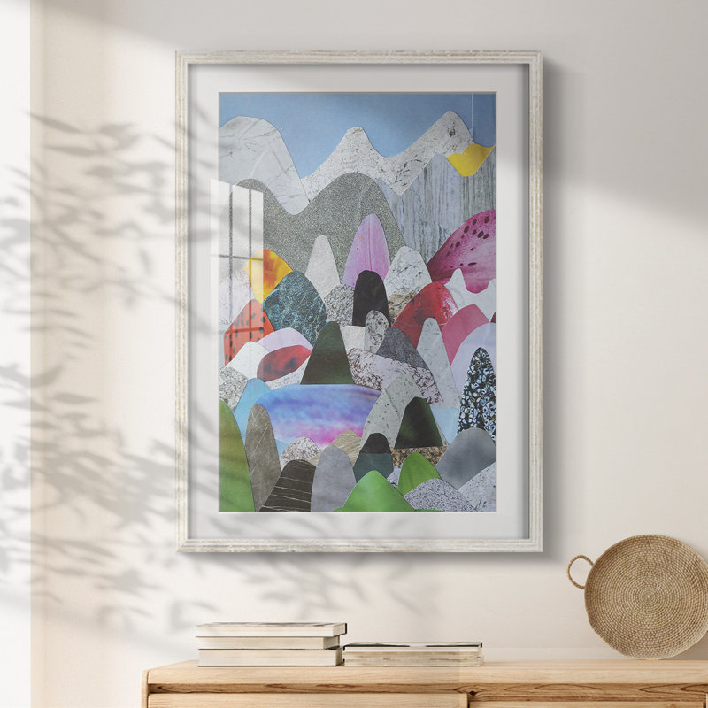 Utah Mountains -Framed Print, 28.5" H x 20.5" W, White