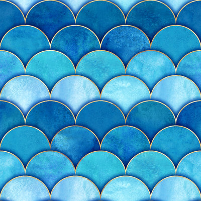«Edgemoor Fish Scale Wave», impression sur toile