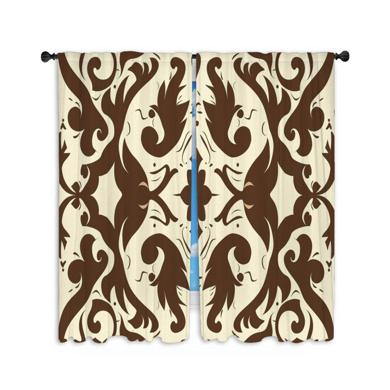 Ebuwa Room Darkening Curtain Pair, 20" W x 63" L