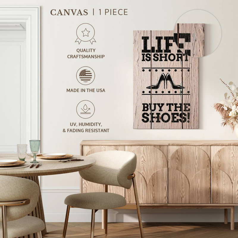 Shuttleworth Shoe Lover Typography, 39" H x 26" W