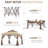 MASTERCANOPY 11 Ft. W x 11 Ft. D Steel Patio Gazebo-64890843