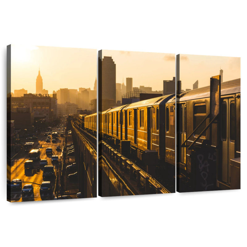 Sireci NY Subway Train, 32" H x 50" W