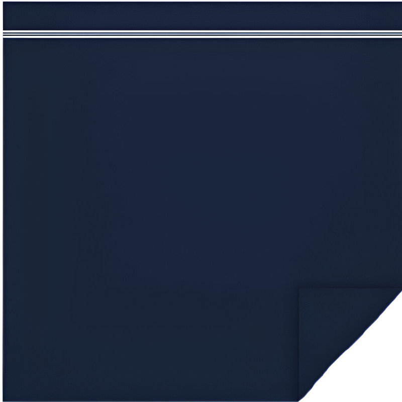 400TC Cotton Classic Luxurious Embroidery Cotton 4 Piece Sheet Set Fitted Sheet Fits Upto 16" Deep Pocket, Navy Blue/White