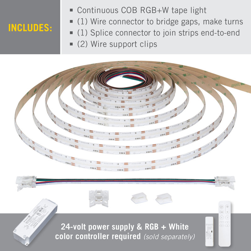 32 ft Multicolor LED Tape Light with Continuous Color