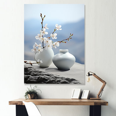 Art zen floral sur pierre spirituelle