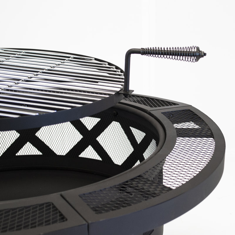 Round Steel Wood Burning Smokeless Fire Pit