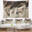 Wildebeests paysage belle tapisserie on valley-28487441
