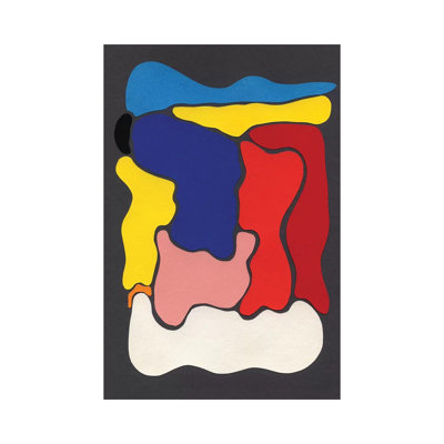 Coloured Forms On Grey