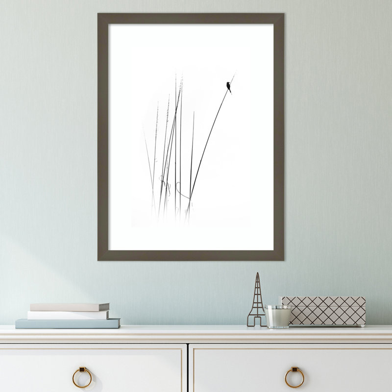 A Sabbatical par Swapnil - Reproduction d'art sur papier encadrée, H 34 po x l 25 po, Gris argile