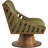 Quinton Vegan Leather Swivel Accent Chair-90995869-90995868