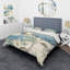 Butterfly Blue Garden II - Ensemble de housse de couette Farmhouse - Microfibre de polyester-38759038