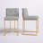 Privy Gold Stainless Steel Upholstered Fabric Counter Stool Set of 2-1784568889-1785707396