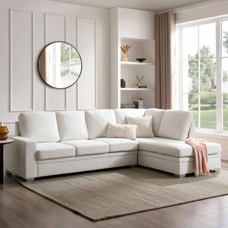 Alcott Corner Sofa, Right Hand Facing, Cream Linen