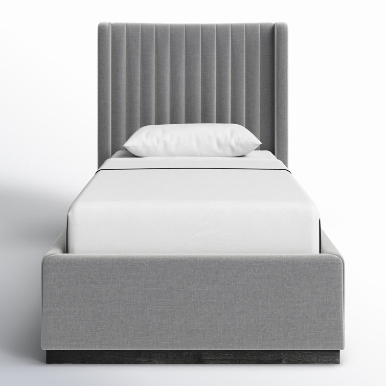 Chamblis Upholstered Wingback Bed