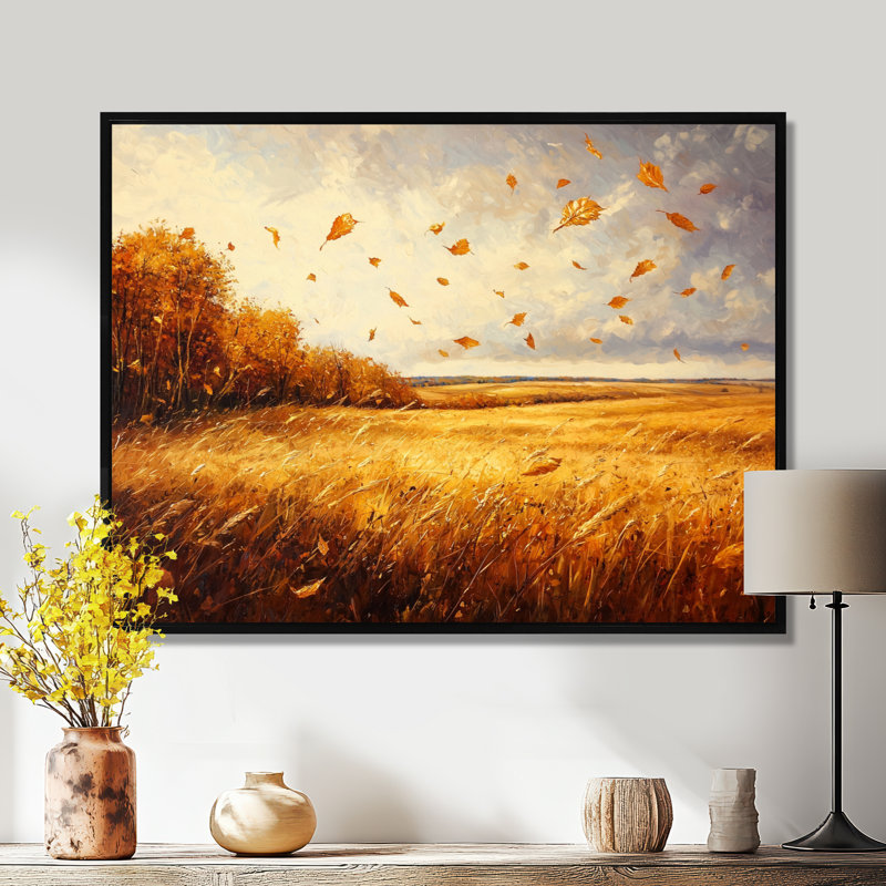 Domerese - Floral Large Wall Art, H 16 po x l 32 po, Impression encadrée flottante, Noir, noir, noir, noir