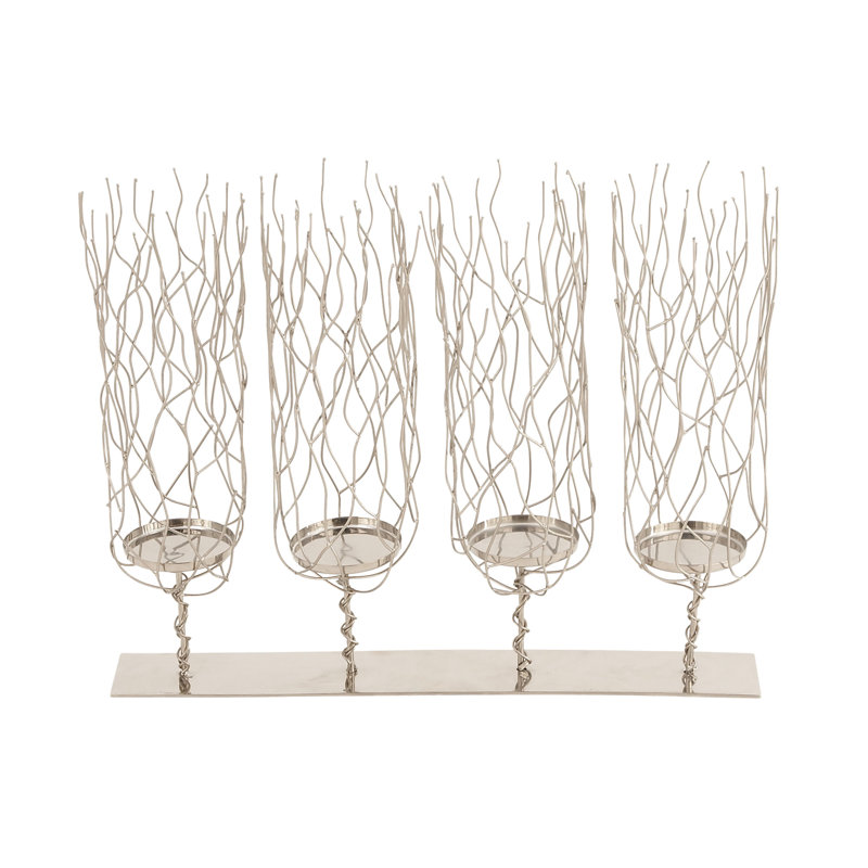 Pernilla 15'' H Stainless Steel Tabletop Candelabra
