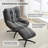 Jakirrah Upholstered Swivel Accent Chair with Ottoman-890605971