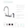 Two Handle High Arc Kitchen Faucet with Side Spray