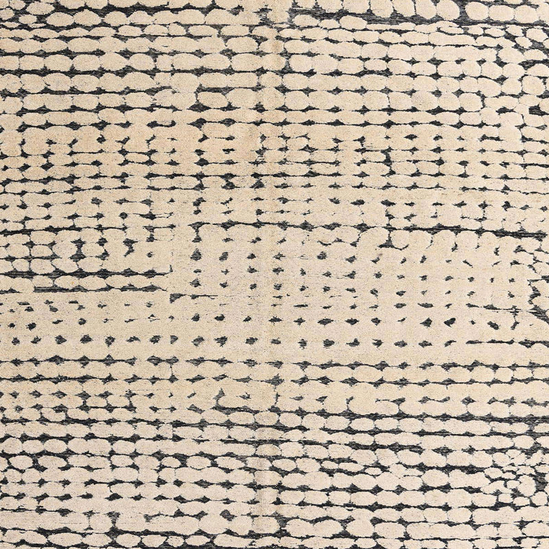 Tapis abstrait 100% lavable à la machine 4795, Carré 3 pi