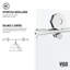 Porte de douche coulissante sans cadre avec verre transparent 3/8 po l 56-60 po x H 76 po Elan Hart-98606617