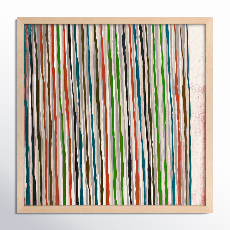 Untitled Linework Framed by Marco Marella For Studio M Print, Maple Paper Framed, 36" H x 36" W