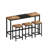 Modern Design Kitchen Dining Table, Pub Table, Long Dining Table Set with 3 Stools, Convenient Hanging Stool Design-1065625376-1065625383