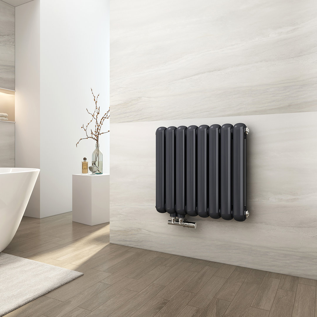 EMKE Design-Röhrenheizkörper für Warmwasserbetrieb, Kompaktheizkörper, Seitenanschluss, 764 Watt