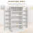 HOMCOM Kitchen Pantry Storage Cabinet W/ 5-Tier Shelving, 12 Spice Racks