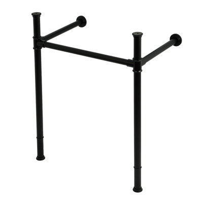 Kingston Brass VPB36250 Stainless Steel Console Sink Legs, Matte Black