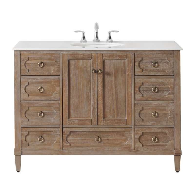 Meuble-lavabo gris l 48 po x P 22 po Asellus