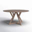 Nuria 60" Light Brown Wood Dining Table