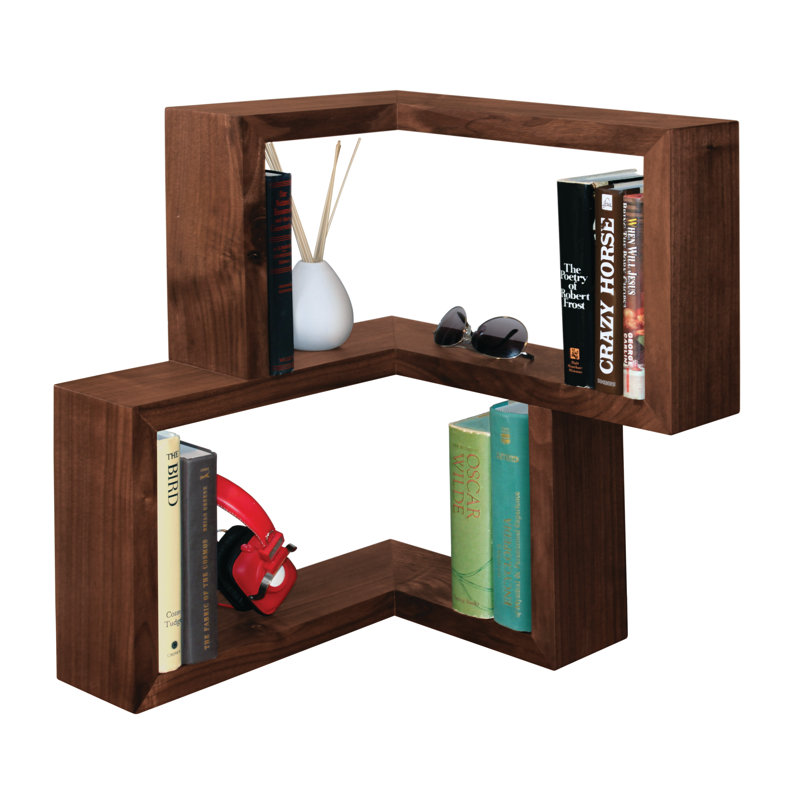 Tablette d'angle Franklin Novelty, Noyer