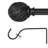 Debuono Adjustable Overall Width x 0.75" Diameter Single Curtain Rod-2104440512