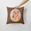  Coussin décoratif Airedale Terrier en fleurs 14 po
