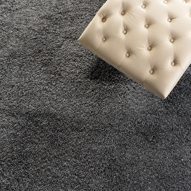 Delane Dark Gray Area Rug, Rectangle 9'6" x 13'