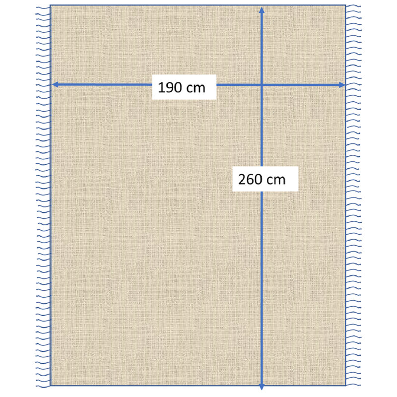 Eptakomi Cotton Chevron / Zig Zag Bedspread, 190 W x 260cm L, Green
