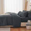Nitzy Super Soft Reversible Plain Duvet Cover with Pillowcases-1670774704-1670774713