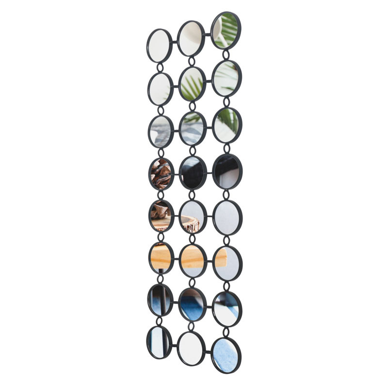 Muti-mini Mirrored Wall Decor, Black