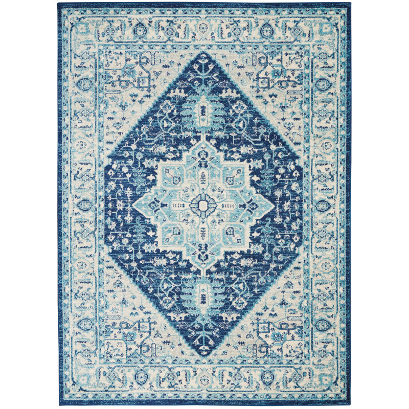 Tapis ivoire moderne Deedra, Rectangle 4 pi x 6 pi