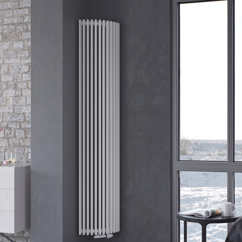 Andromeda Vertical Designer Radiator, White