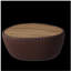 Table basse en cuir fritté de couleur café avec œufs d'oie en forme de café moderne pour meubles de salon (chaque plateau de table possède un motif unique)