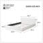 Lit tapissier, grand, blanc-1331623573