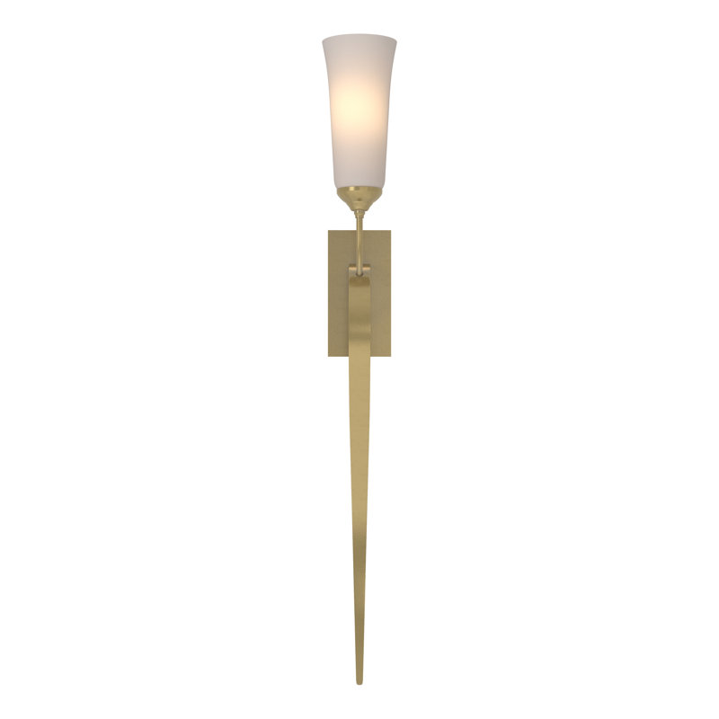 Sweeping Taper 1 - Light Dimmable Wallchiere, Modern Brass