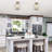 Hatfield 3 - Light 13.2" Brushed Champagne Metal Semi Flush Mount