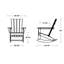 Chaise berçante POLYWOOD Quattro Adirondack-16758208