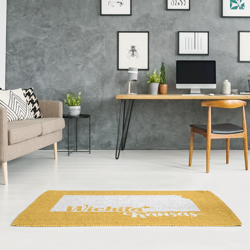 Tapis en poly-chenille wichita kansas, Rectangle 5 pi x 7 pi