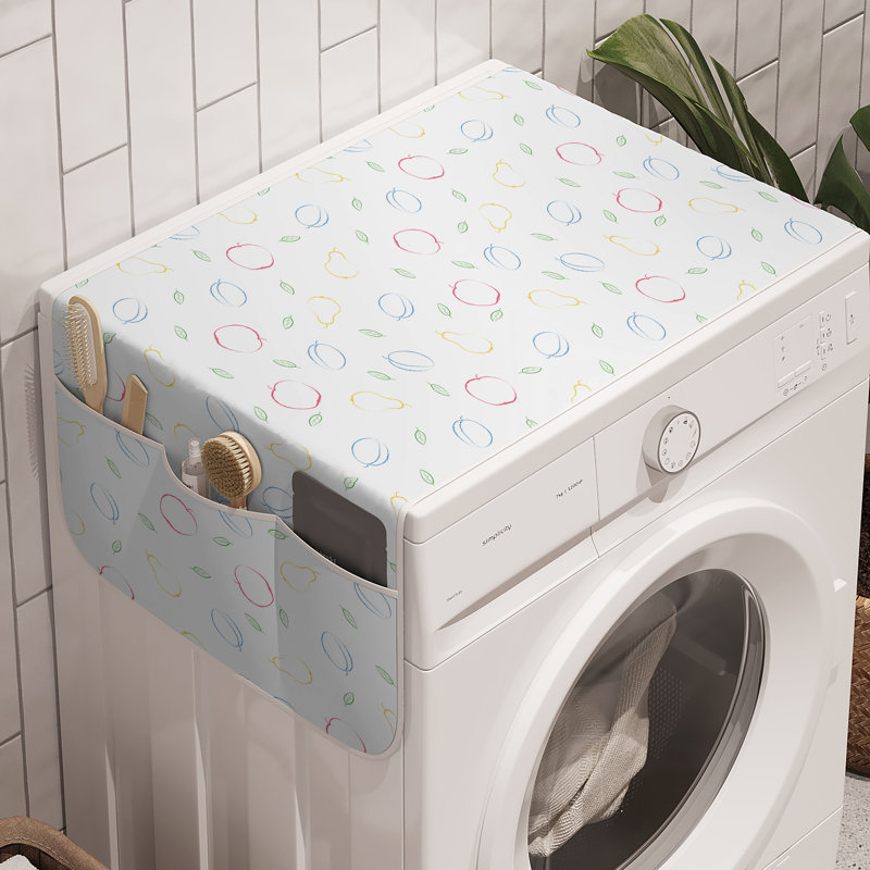 Ensemble de 2 paniers de rangement colorés pour machine à laver East Urban Home 47 po x 18,5 po