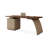 Walnut Rectangular Solid Wood Writing desk with drawers desk-762978352