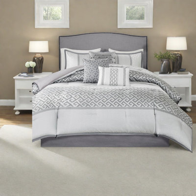 Luxury Bedding Sets, Polyester Cal King Jacquard, Modern Home Style