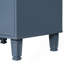 Meuble-lavabo 24 po avec lavabo, armoire de salle de bain avec tablette de porte, tiroir profond, panier coulissant à 2 niveaux, structure en bois massif et panneau de fibres à densité moyenne, un paquet, gris